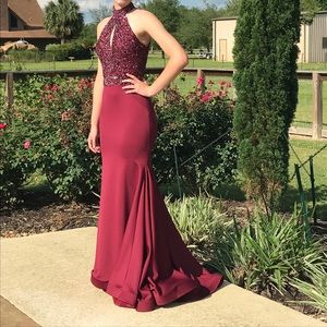 Maroon Prom Dress